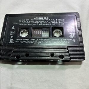 Young MC Cassette Tape Stone Cold  1989 90s Vintage rap bust a move tape only